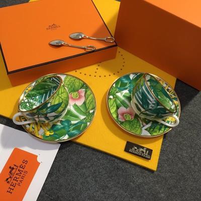 wholesale quality hermes passifolia coffee cup  saucer and spoon 